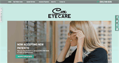 Desktop Screenshot of coxeyecare.com